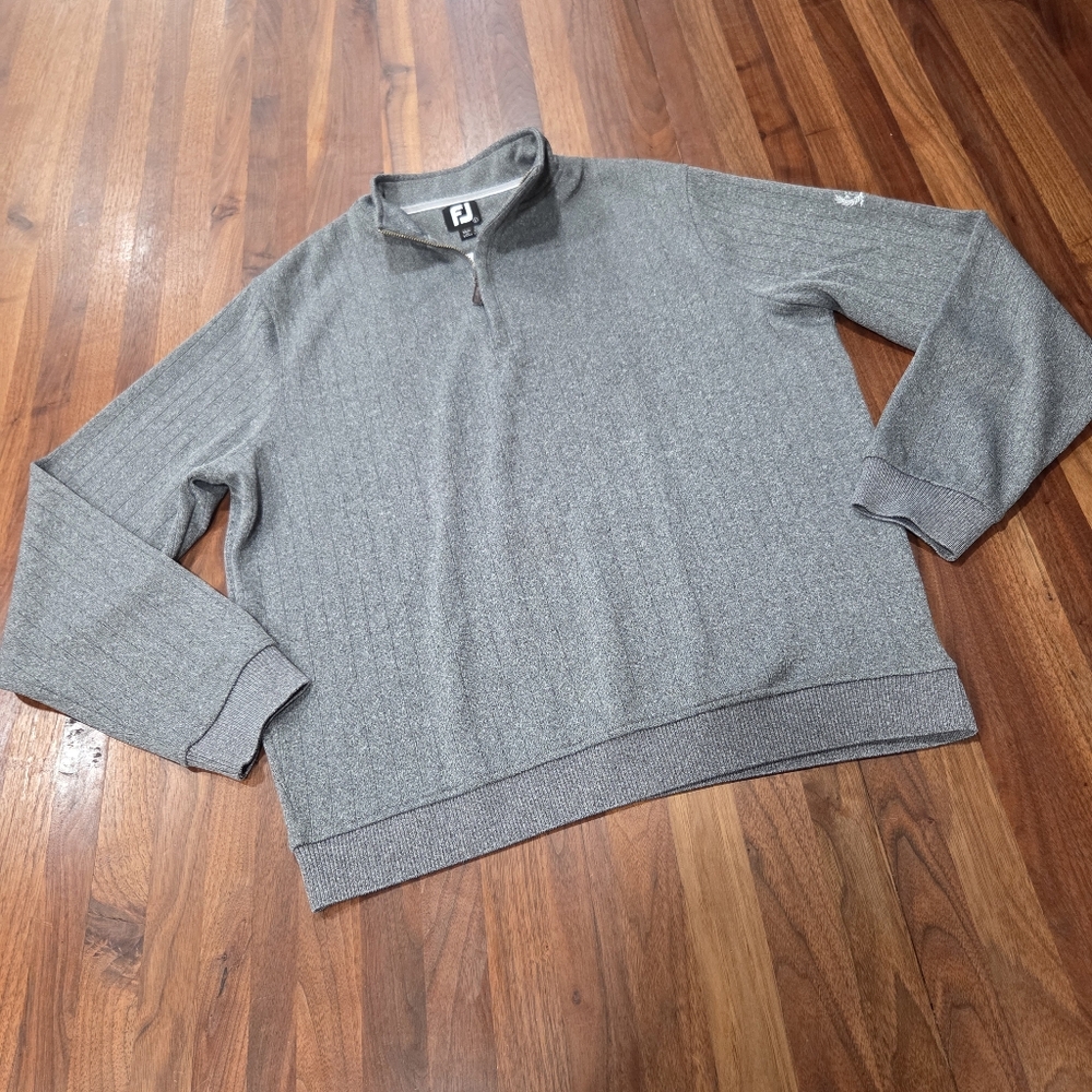 Footjoy Drop Needle Quarter Zip Pullover Size Large